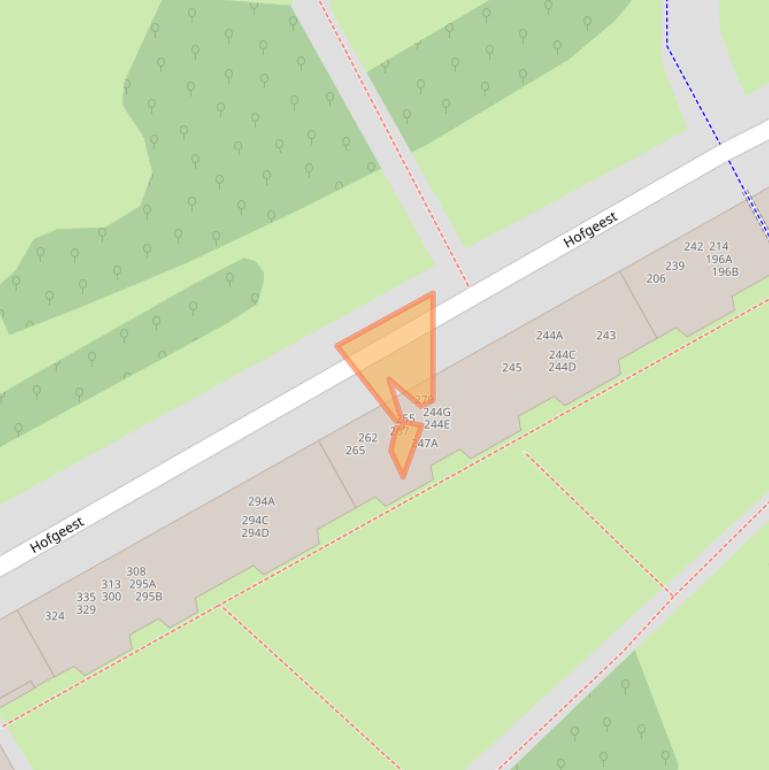 Kaart van postcodegebied 1102EN.