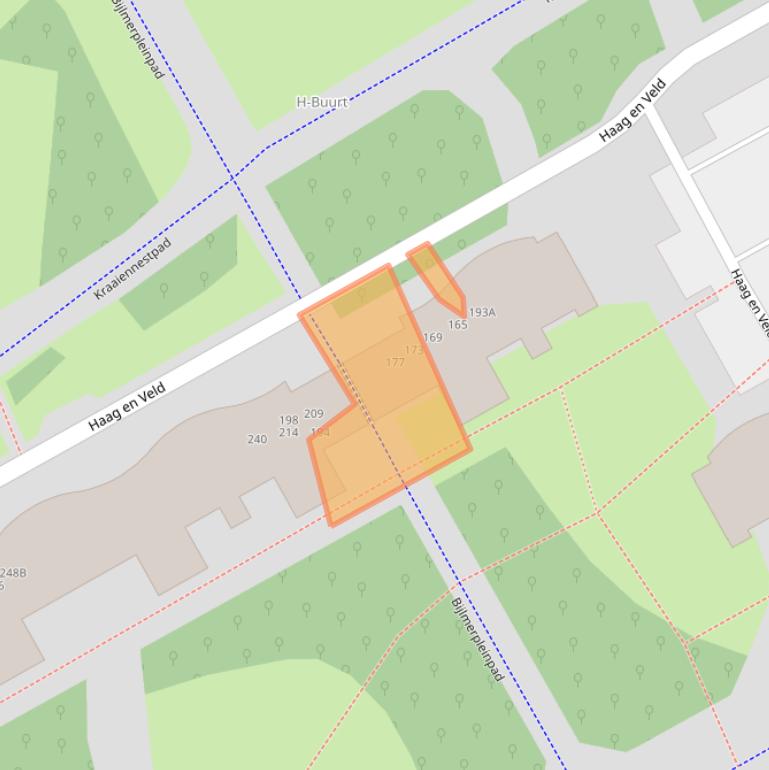 Kaart van postcodegebied 1102GJ.