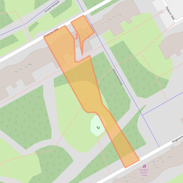 Kaart van postcodegebied 1102GK.