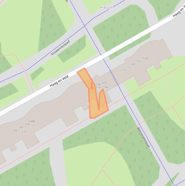 Kaart van postcodegebied 1102GL.