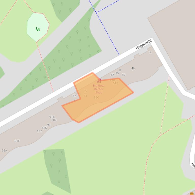 Kaart van postcodegebied 1102HC.