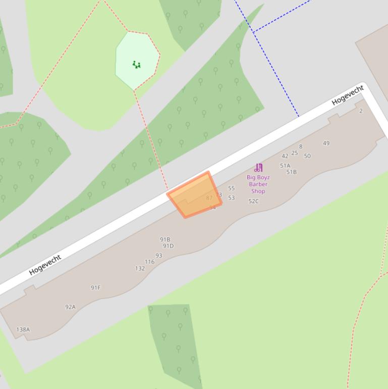 Kaart van postcodegebied 1102HD.