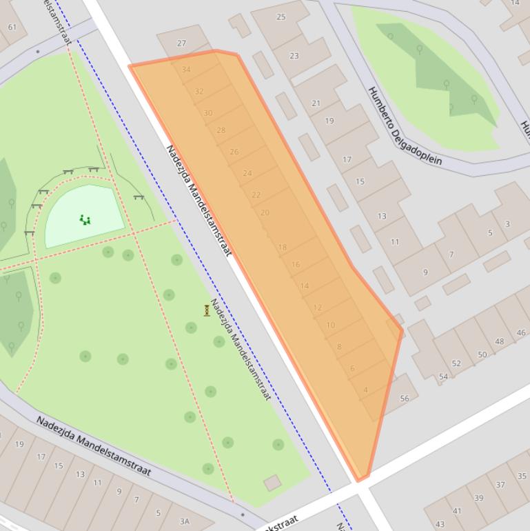 Kaart van postcodegebied 1102JK.