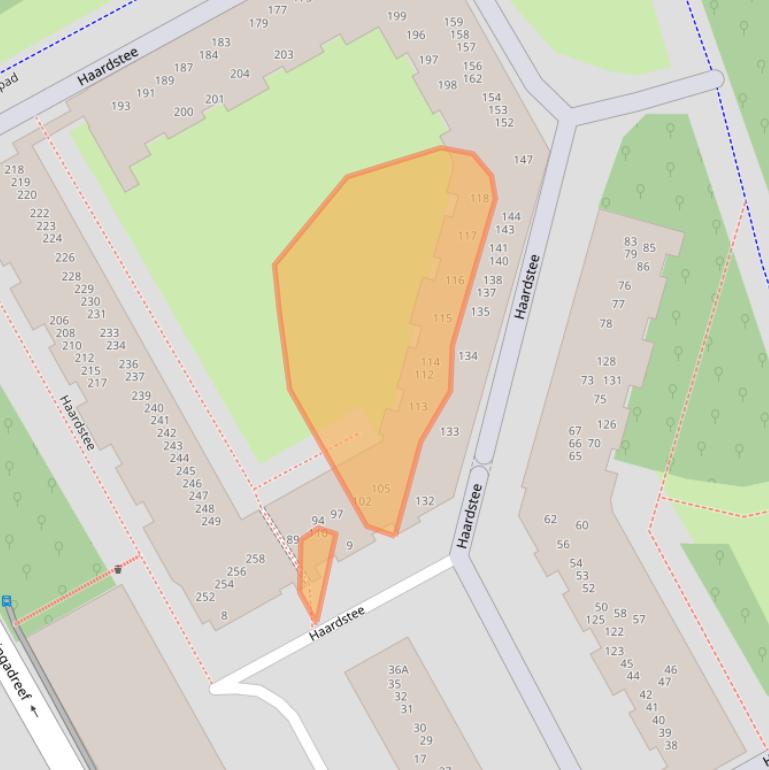 Kaart van postcodegebied 1102NG.