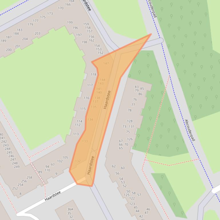 Kaart van postcodegebied 1102NJ.