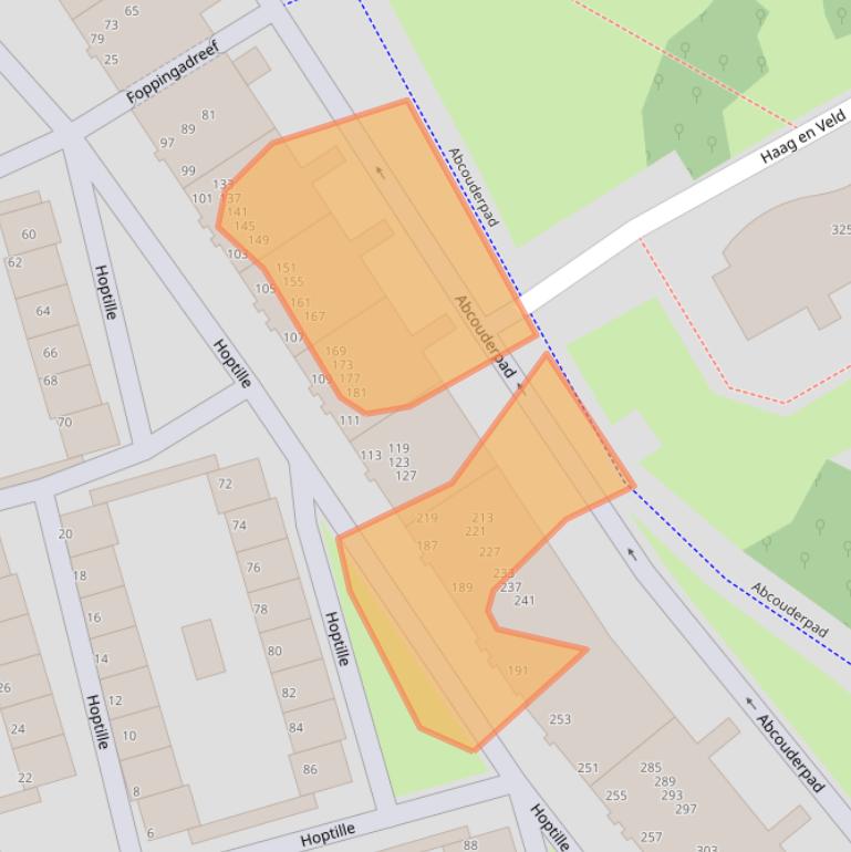 Kaart van postcodegebied 1102PC.