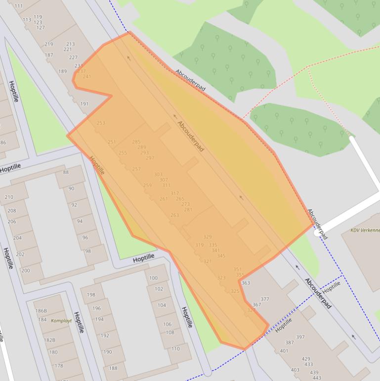 Kaart van postcodegebied 1102PE.