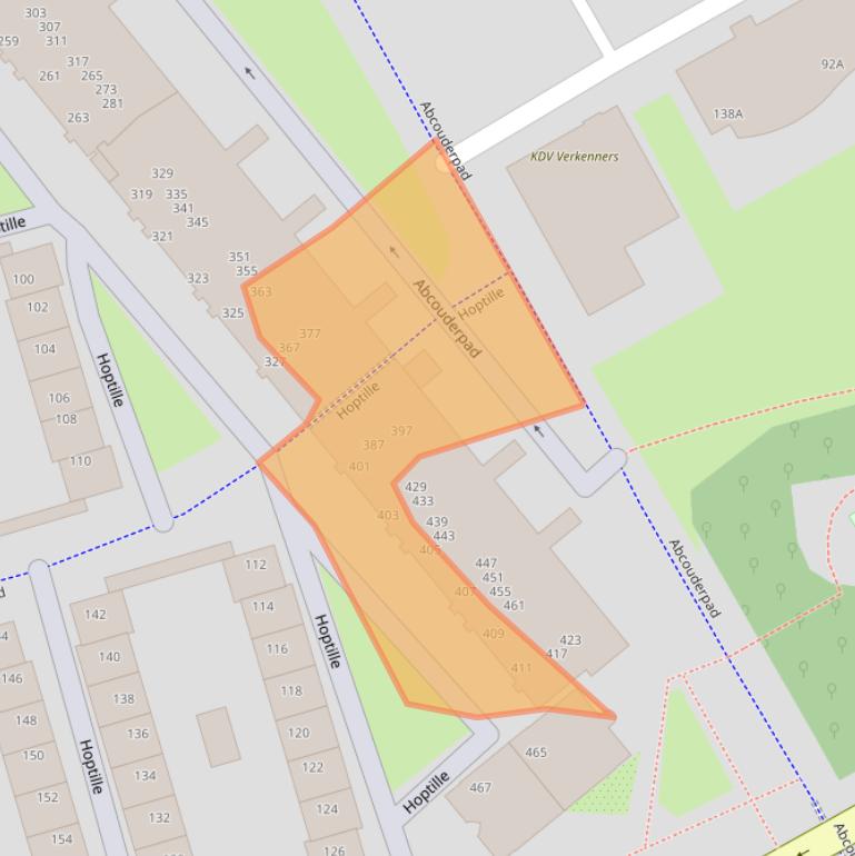 Kaart van postcodegebied 1102PG.