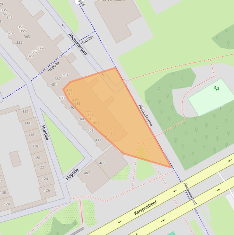 Kaart van postcodegebied 1102PH.