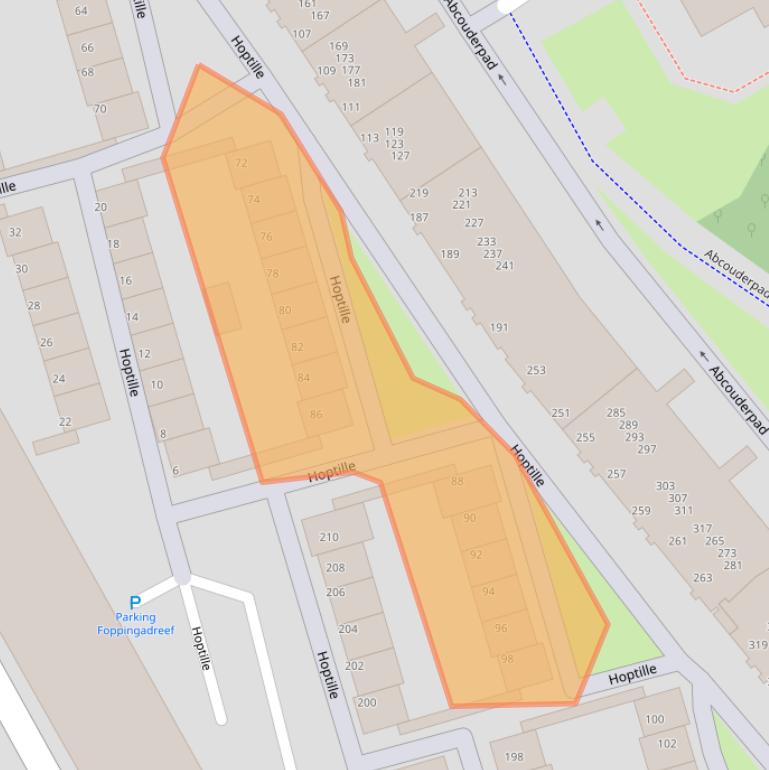 Kaart van postcodegebied 1102PP.