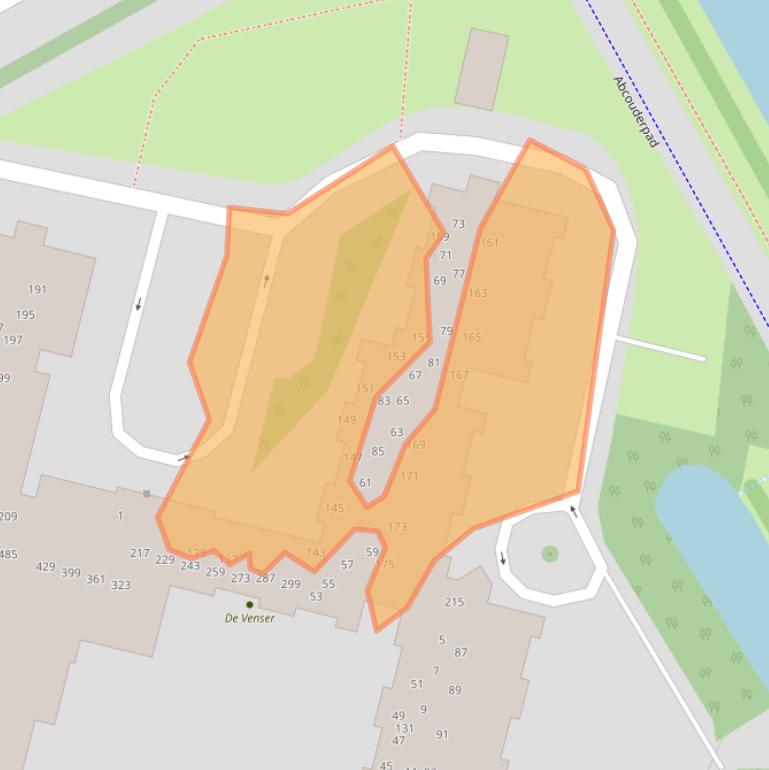 Kaart van postcodegebied 1102RE.