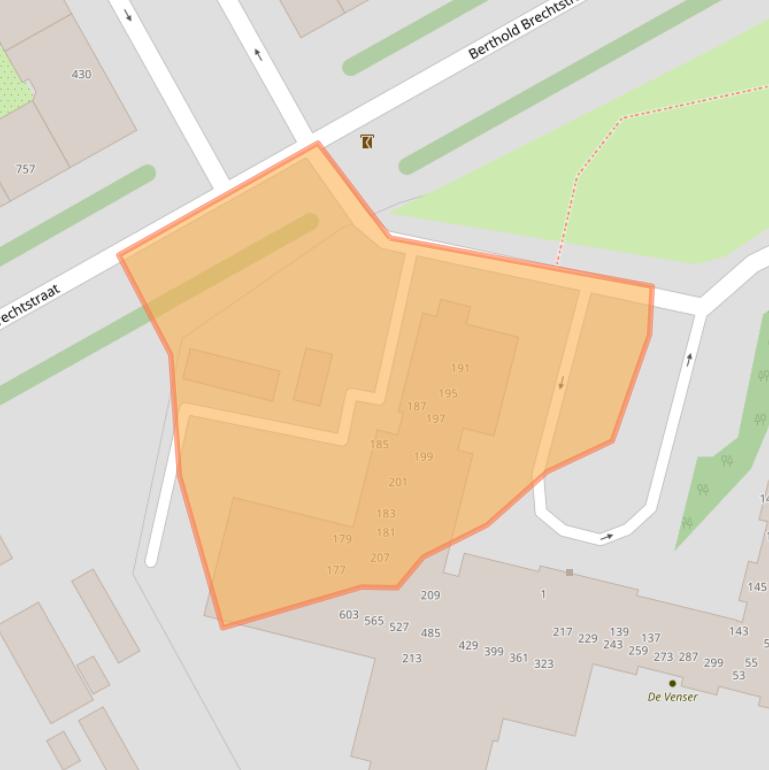 Kaart van postcodegebied 1102RG.