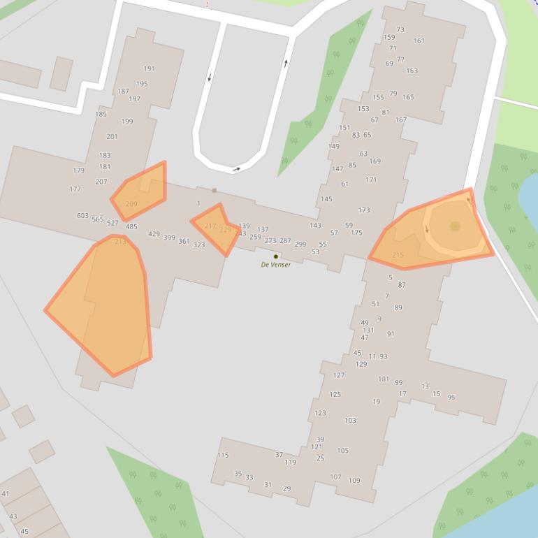 Kaart van postcodegebied 1102RH.