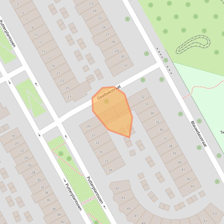 Kaart van postcodegebied 1102SM.