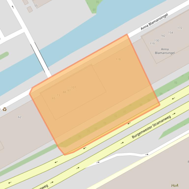 Kaart van postcodegebied 1102ST.