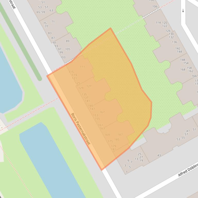 Kaart van postcodegebied 1102TB.