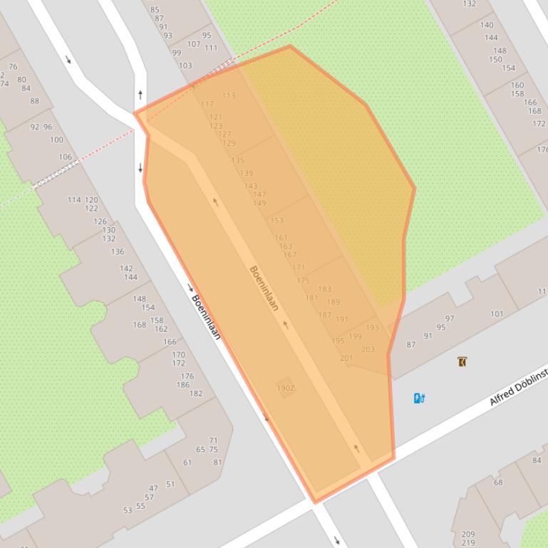 Kaart van postcodegebied 1102TJ.