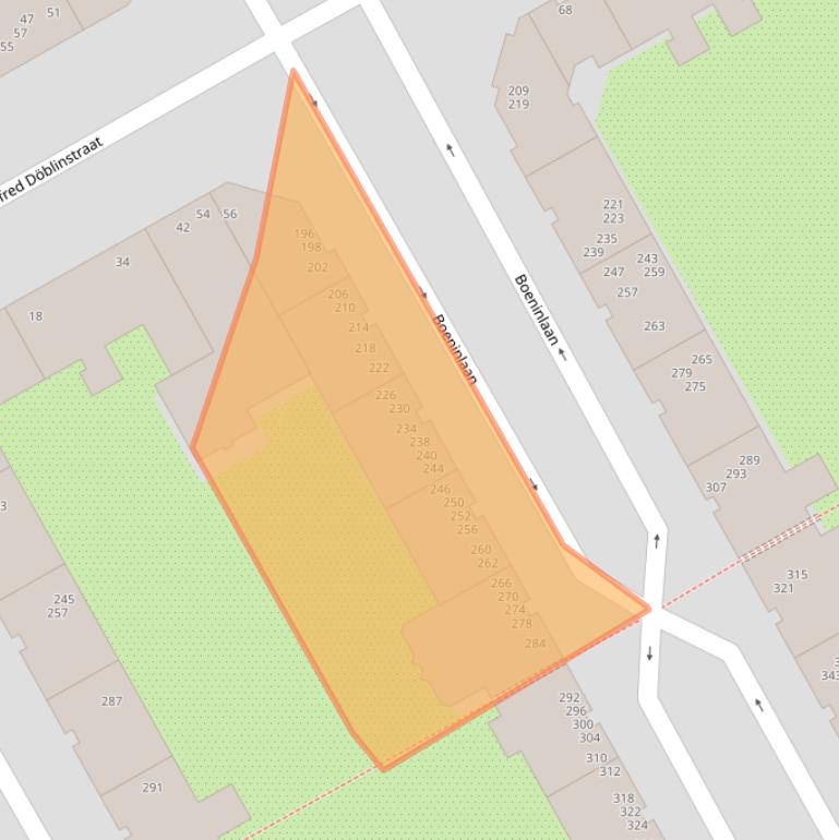 Kaart van postcodegebied 1102TP.