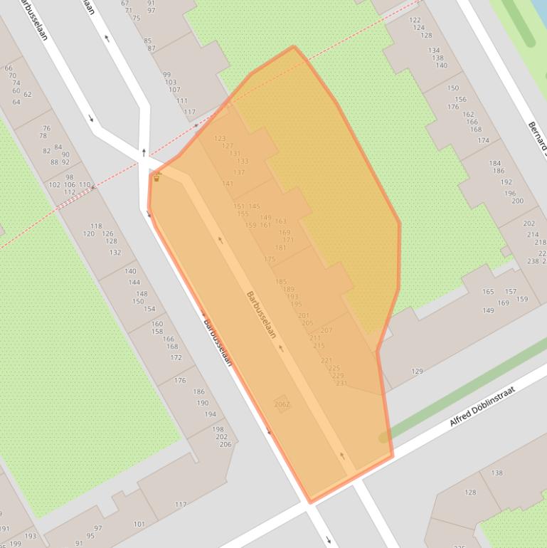 Kaart van postcodegebied 1102TT.