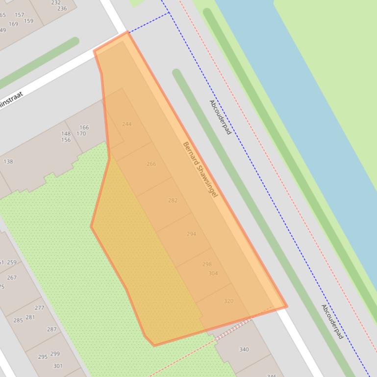 Kaart van postcodegebied 1102VE.