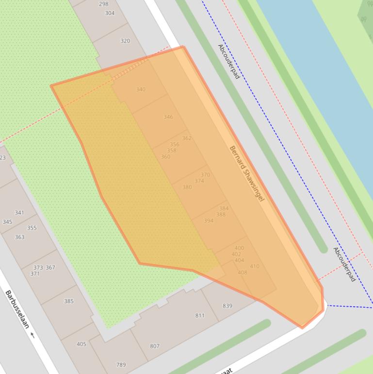 Kaart van postcodegebied 1102VG.