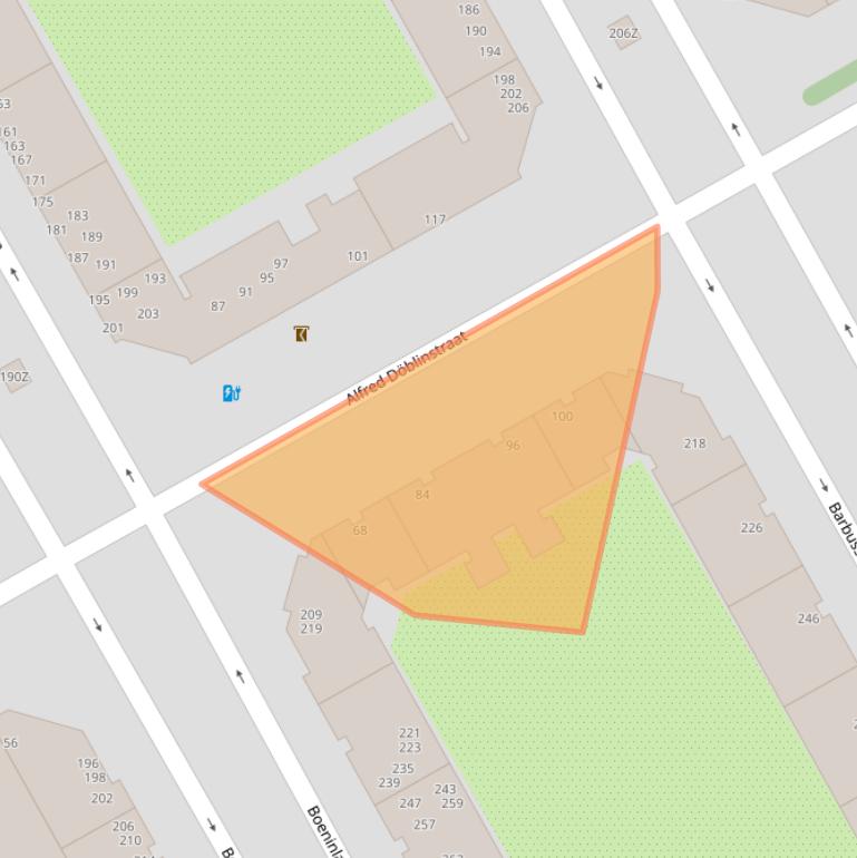 Kaart van postcodegebied 1102VM.