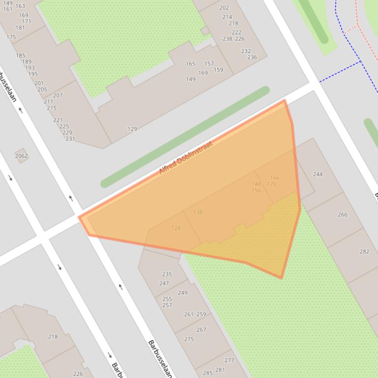 Kaart van postcodegebied 1102VN.