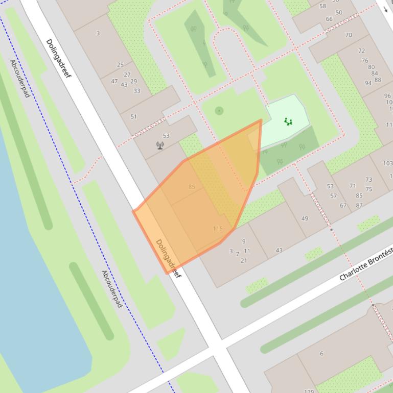 Kaart van postcodegebied 1102WR.