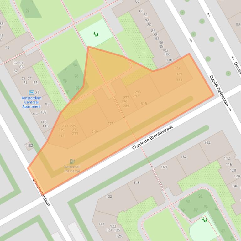 Kaart van postcodegebied 1102XD.