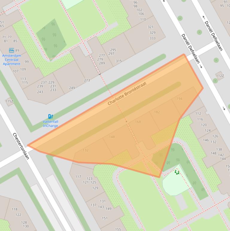 Kaart van postcodegebied 1102XH.