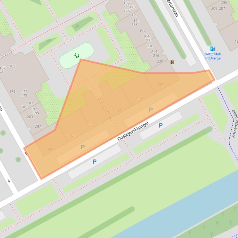 Kaart van postcodegebied 1102XK.