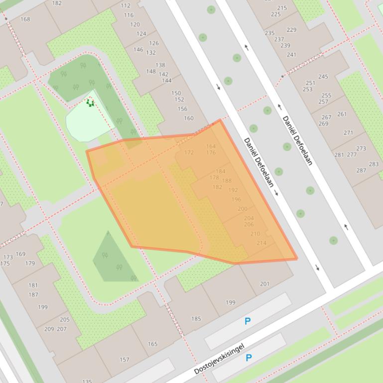 Kaart van postcodegebied 1102ZM.