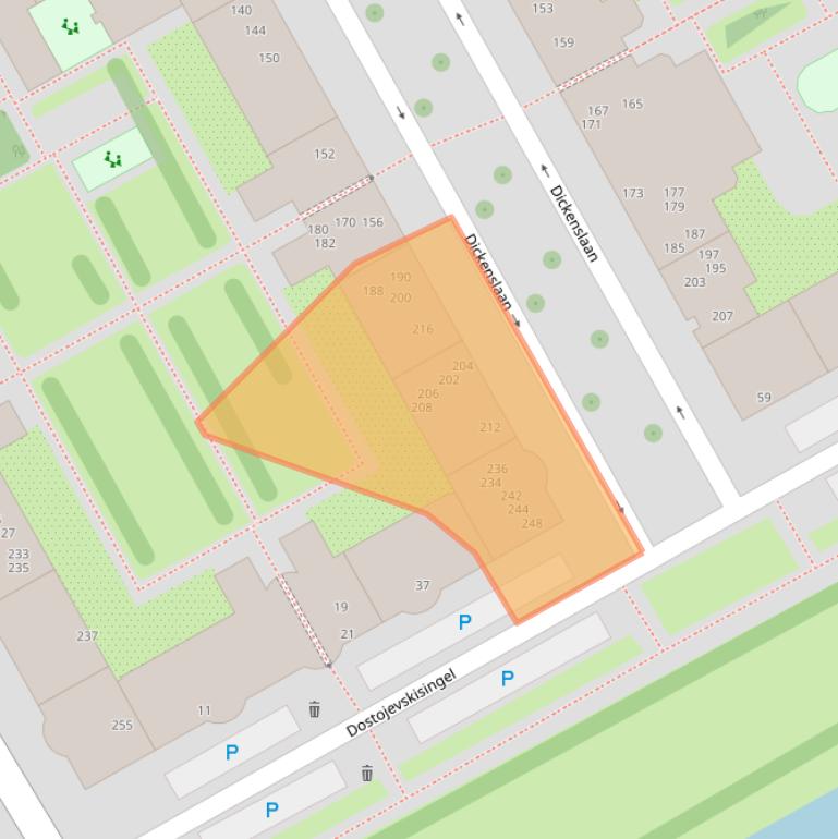 Kaart van postcodegebied 1102ZX.