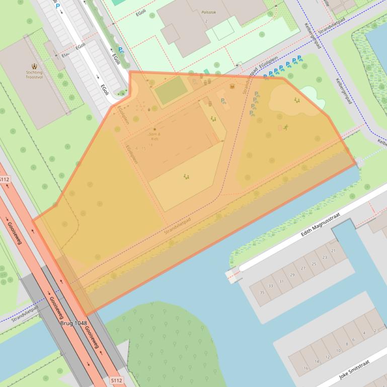 Kaart van postcodegebied 1103AB.