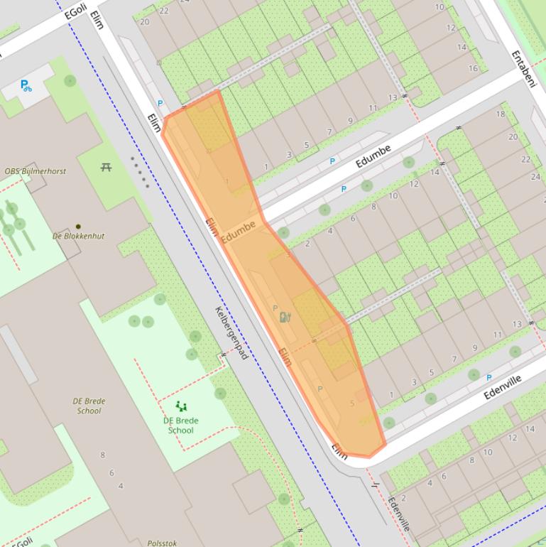 Kaart van postcodegebied 1103AG.