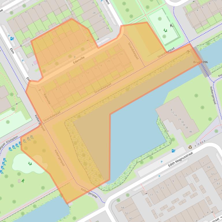 Kaart van postcodegebied 1103AJ.