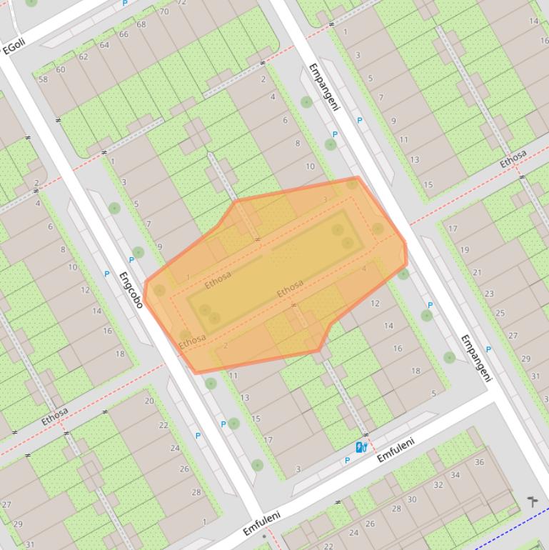 Kaart van postcodegebied 1103AN.