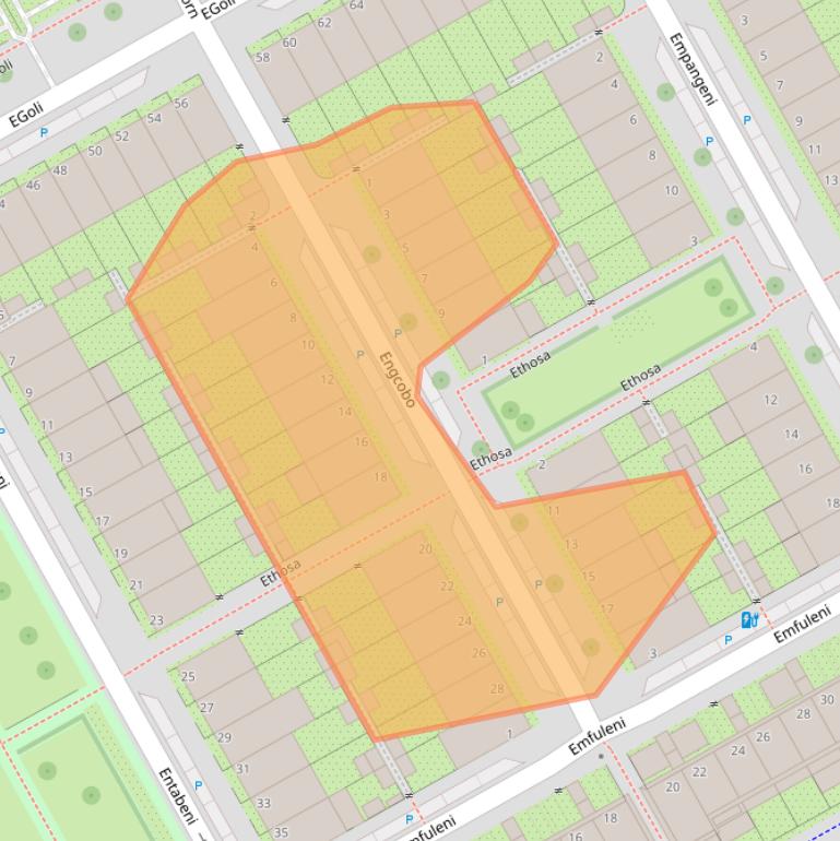 Kaart van postcodegebied 1103AR.