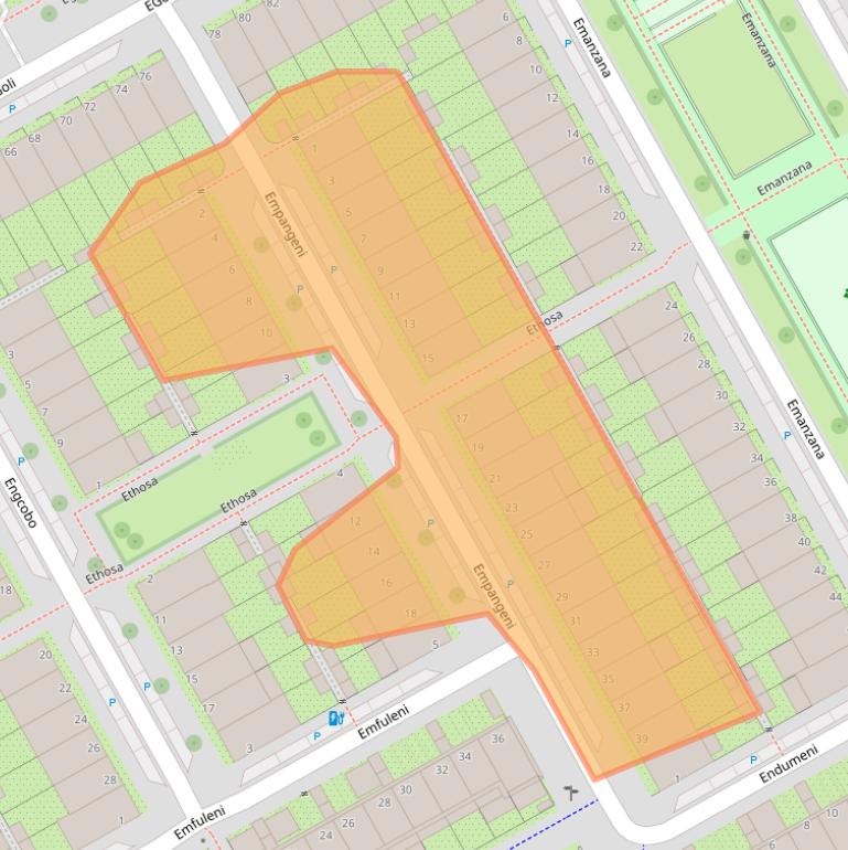 Kaart van postcodegebied 1103AS.