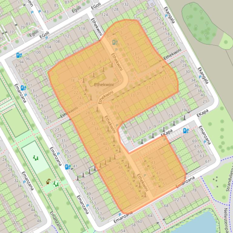 Kaart van postcodegebied 1103AW.