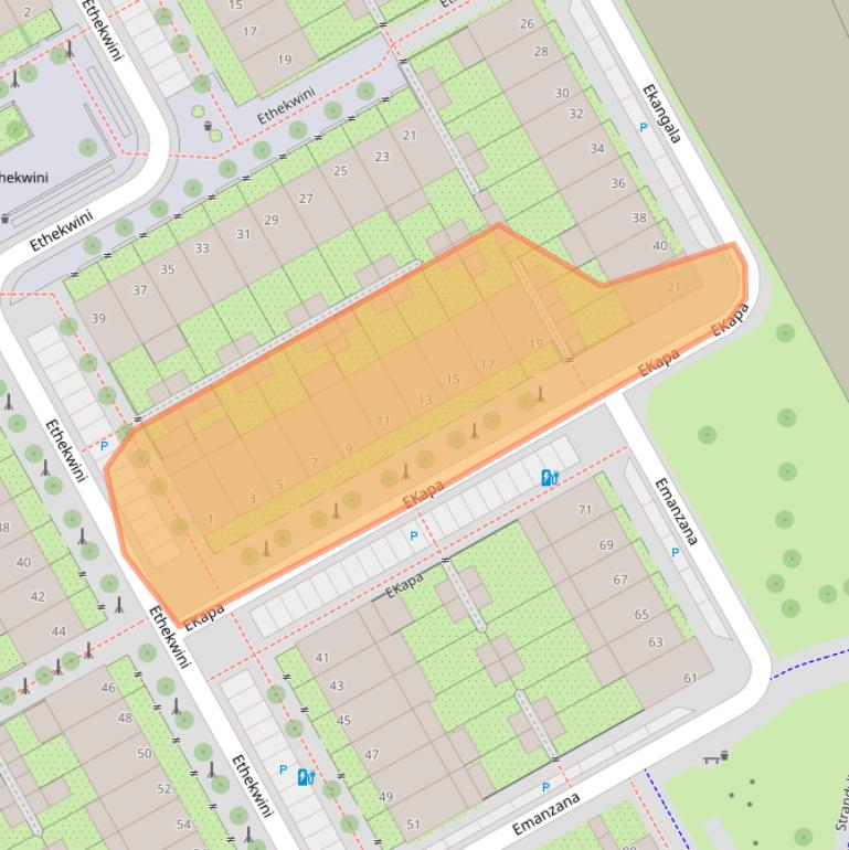 Kaart van postcodegebied 1103AX.