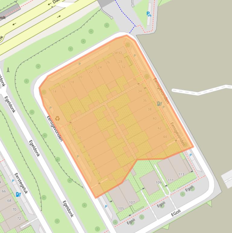 Kaart van postcodegebied 1103BA.