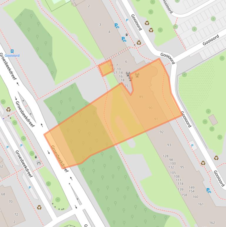 Kaart van postcodegebied 1103CE.