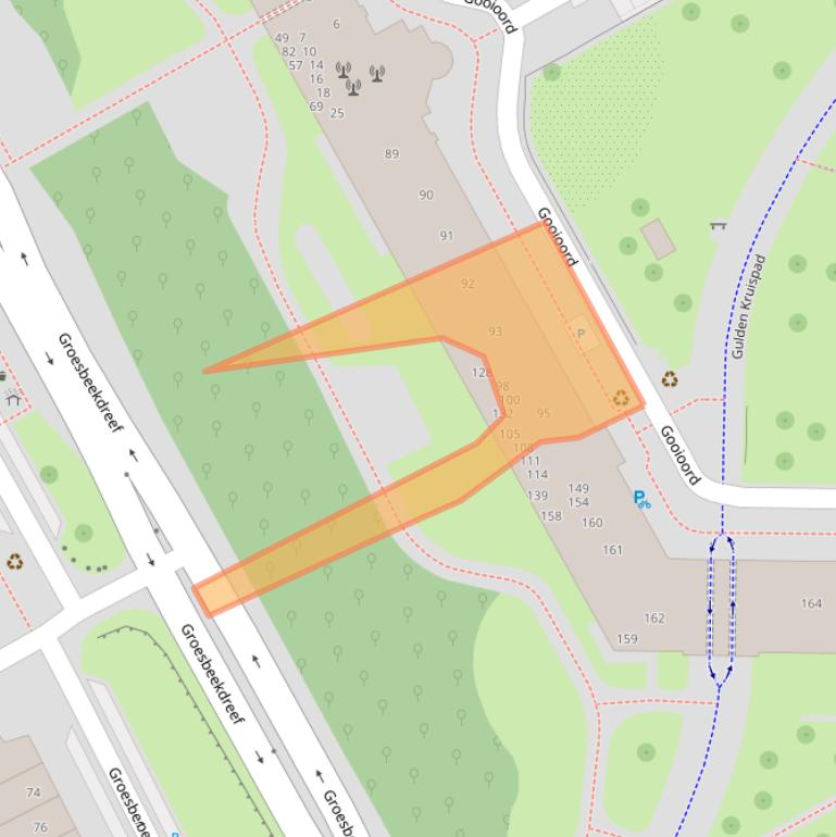 Kaart van postcodegebied 1103CG.