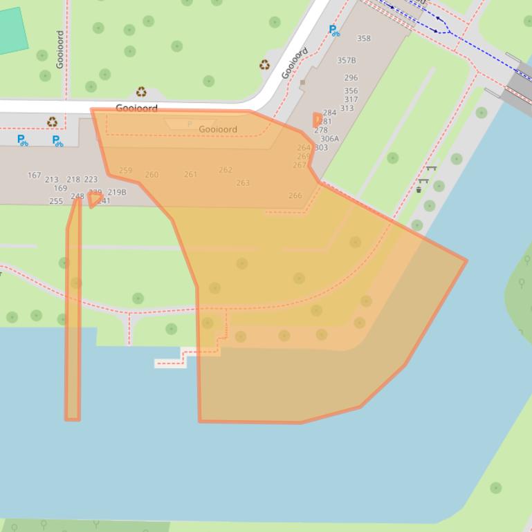 Kaart van postcodegebied 1103CR.