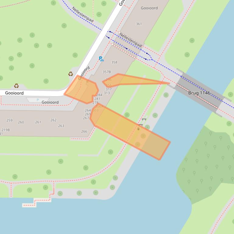 Kaart van postcodegebied 1103CT.