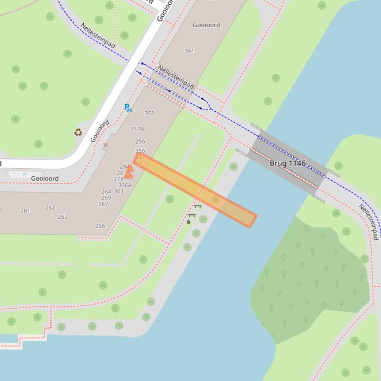 Kaart van postcodegebied 1103CV.