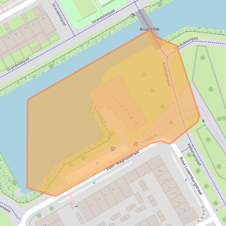 Kaart van postcodegebied 1103DB.