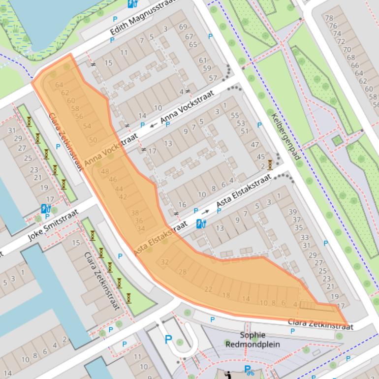 Kaart van postcodegebied 1103DH.