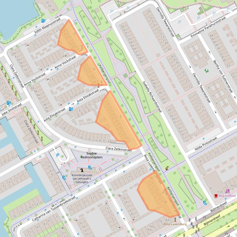 Kaart van postcodegebied 1103DR.